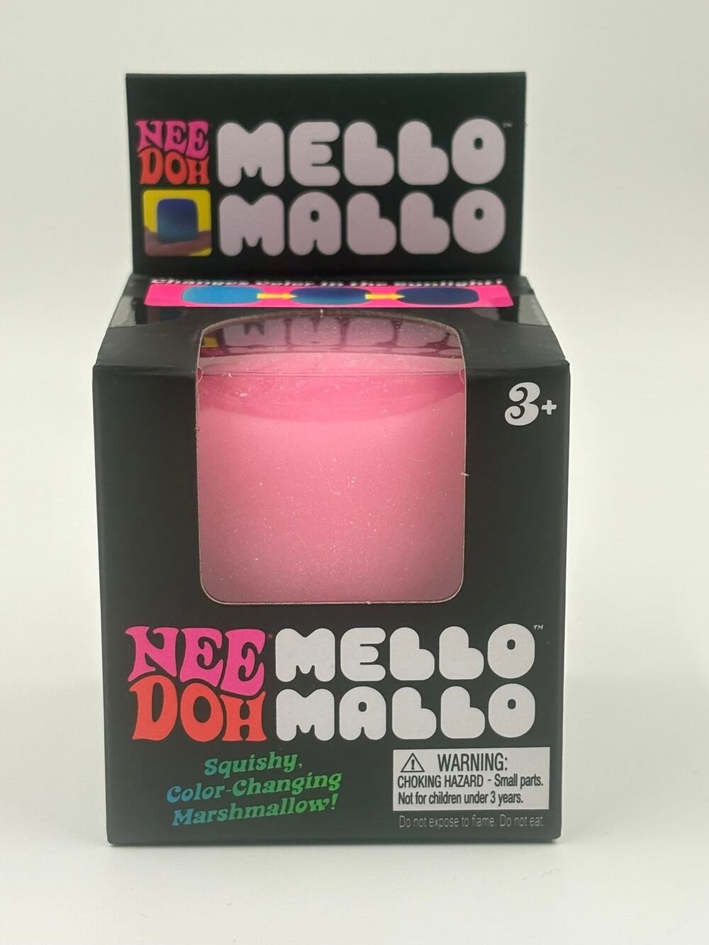 NeeDoh Mello Mallo Pink Color Changing Marshmallow Squishy Schylling NEW